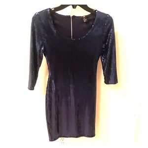 Sexy sequin royal blue H&M party dress SiZE: XS